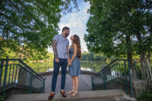 Engagement photos by the Atlanta wedding photographers at AtlatnaArtisticWeddings
