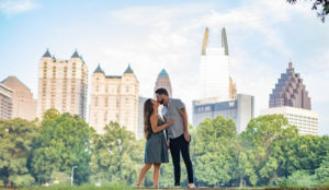 Engagement photos by the Atlanta wedding photographers at AtlatnaArtisticWeddings
